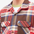 Engineered Garments Men's Classic Shirt in Brown Heavy Plaid