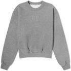 Alexander Wang Women's Glitter Essential Terry Sweater in Grey