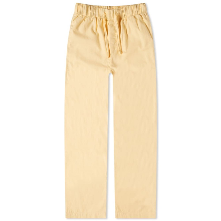 Photo: Tekla Fabrics Men's Flannel Sleep Pant in Gentle Yellow