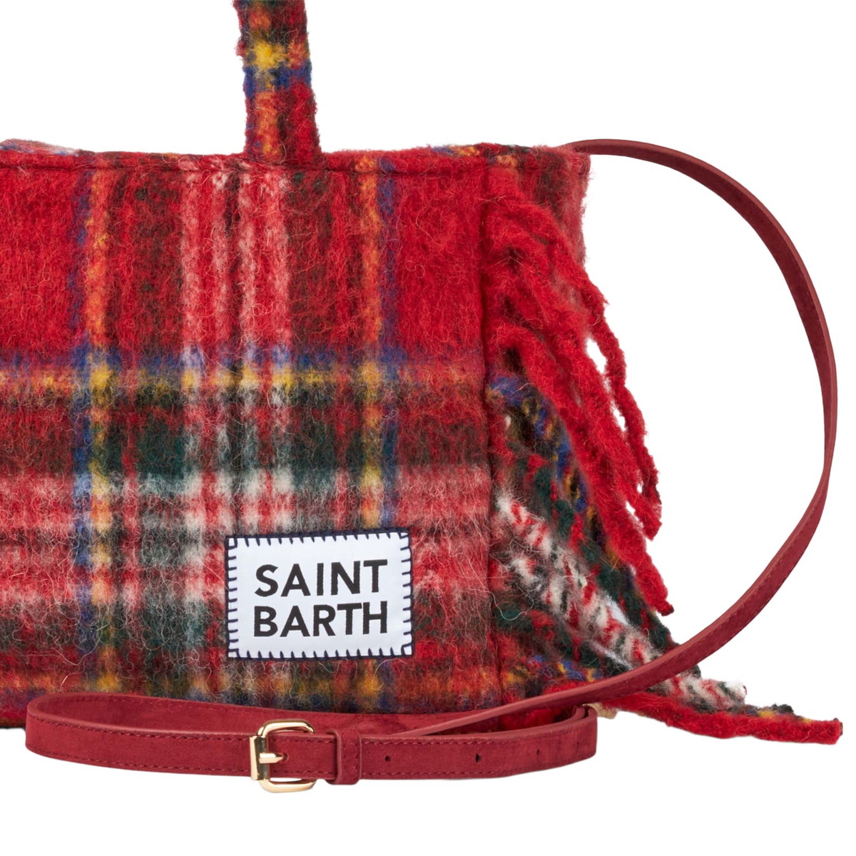 MC2 Saint Barth Colette Blanket Handbag With Tartan Print