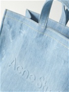 Acne Studios - Logo-Embossed Distressed Denim Tote Bag