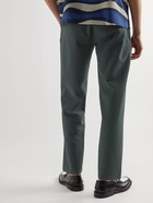 A Kind Of Guise - Straight-Leg Cotton-Blend Seersucker Trousers - Blue