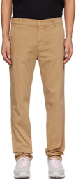 Nudie Jeans Beige Easy Alvin Trousers