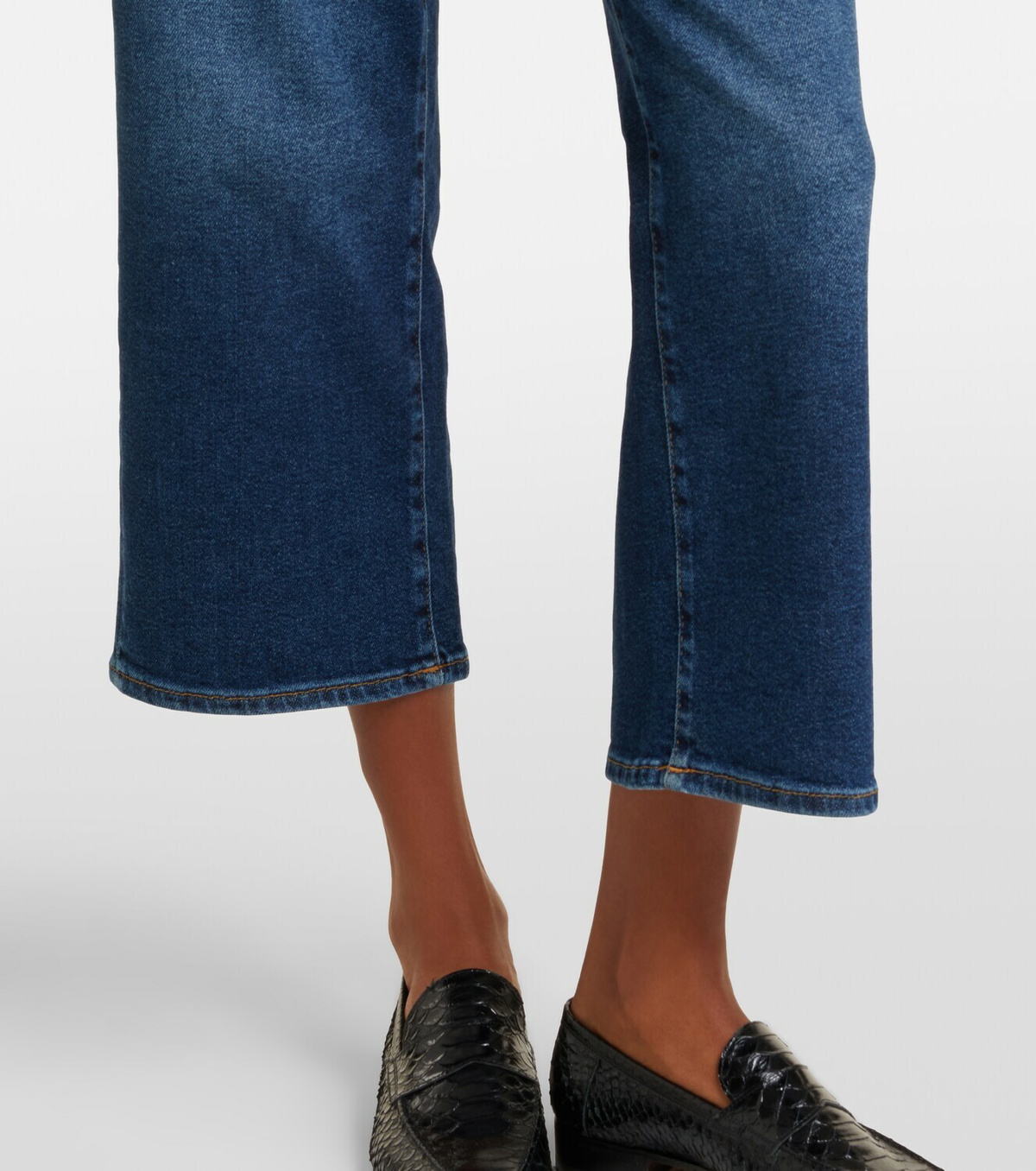 7 For All Mankind Stovepipe cropped straight jeans