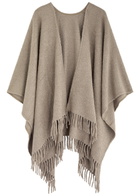 Eileen Fisher Bouclé Alpaca-blend Shawl - Taupe - One Size