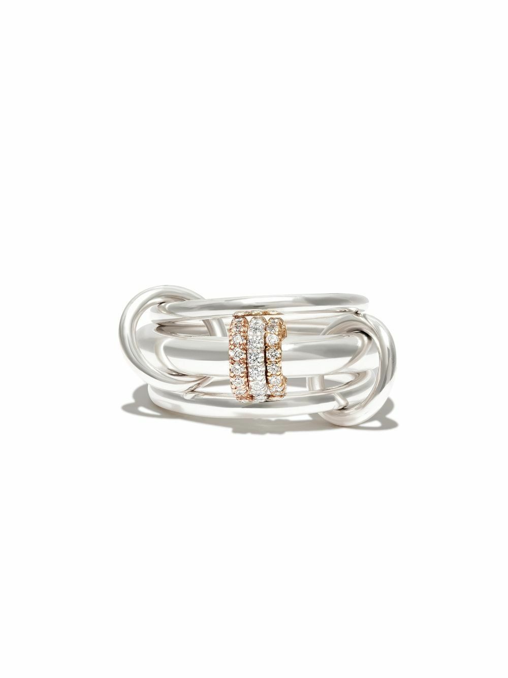 Spinelli Kilcollin Sterling Silver Gemini Diamond Ring