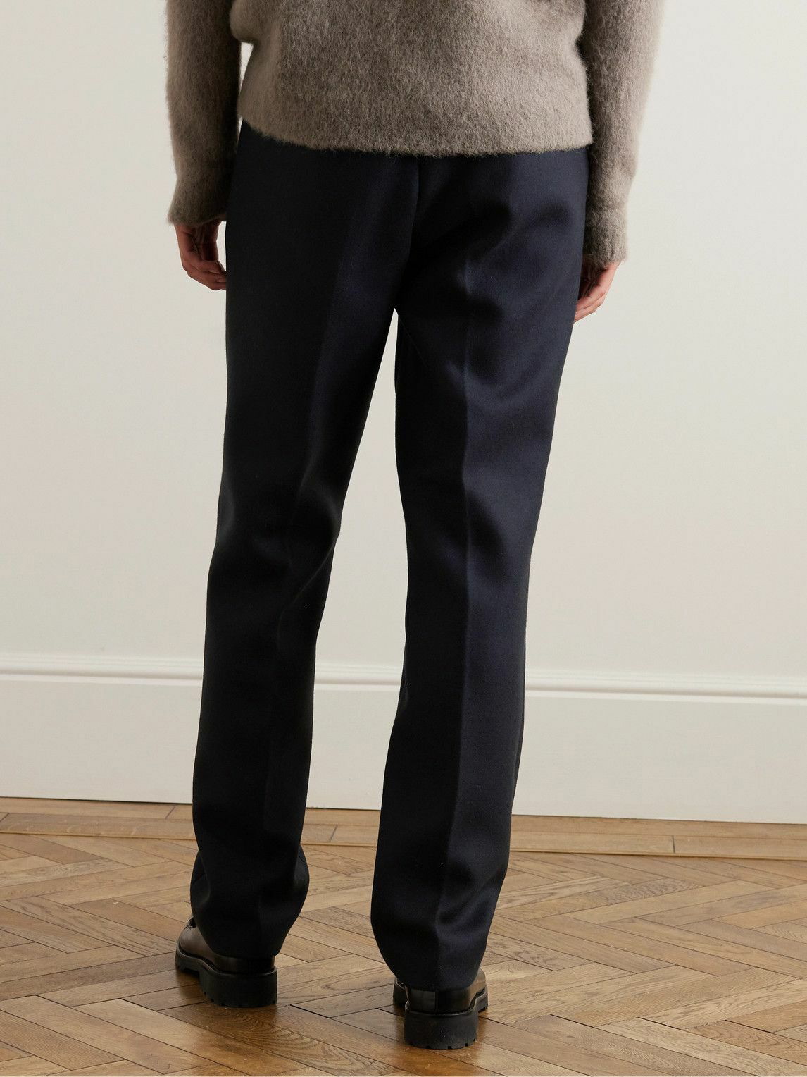 Gracen wool blend trousers - Charcoal Grey - Bricks and Stitches