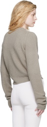 Rier Taupe Wool Boucle Sweater