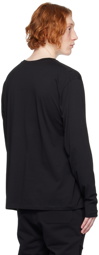 Balmain Black Printed Long Sleeve T-Shirt