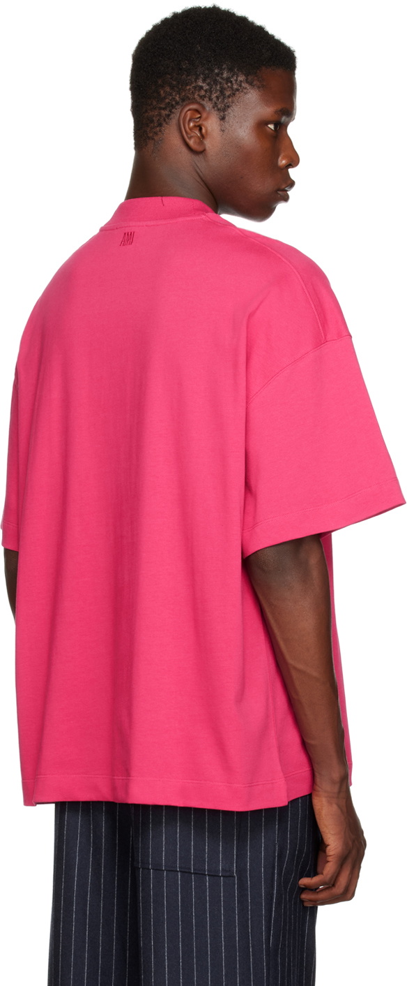 AMI Paris Pink Ami De Cœur T-Shirt AMI