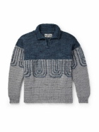 Kartik Research - Jacquard-Knit Wool Sweater - Blue