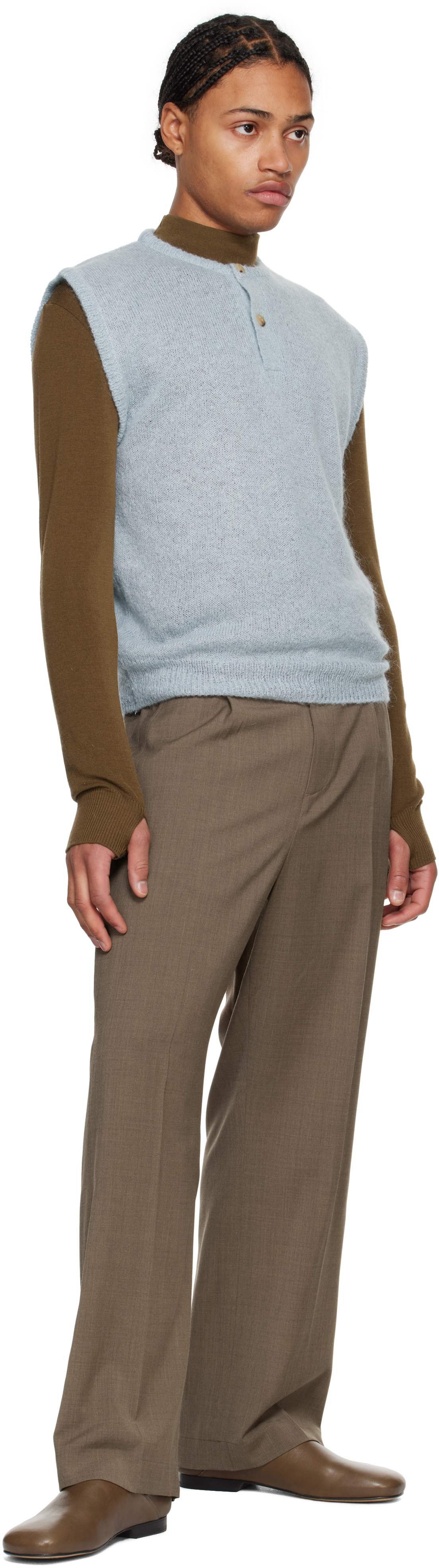 LE17SEPTEMBRE Beige Wool Belted Trousers