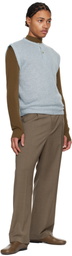 LE17SEPTEMBRE Beige Wool Belted Trousers