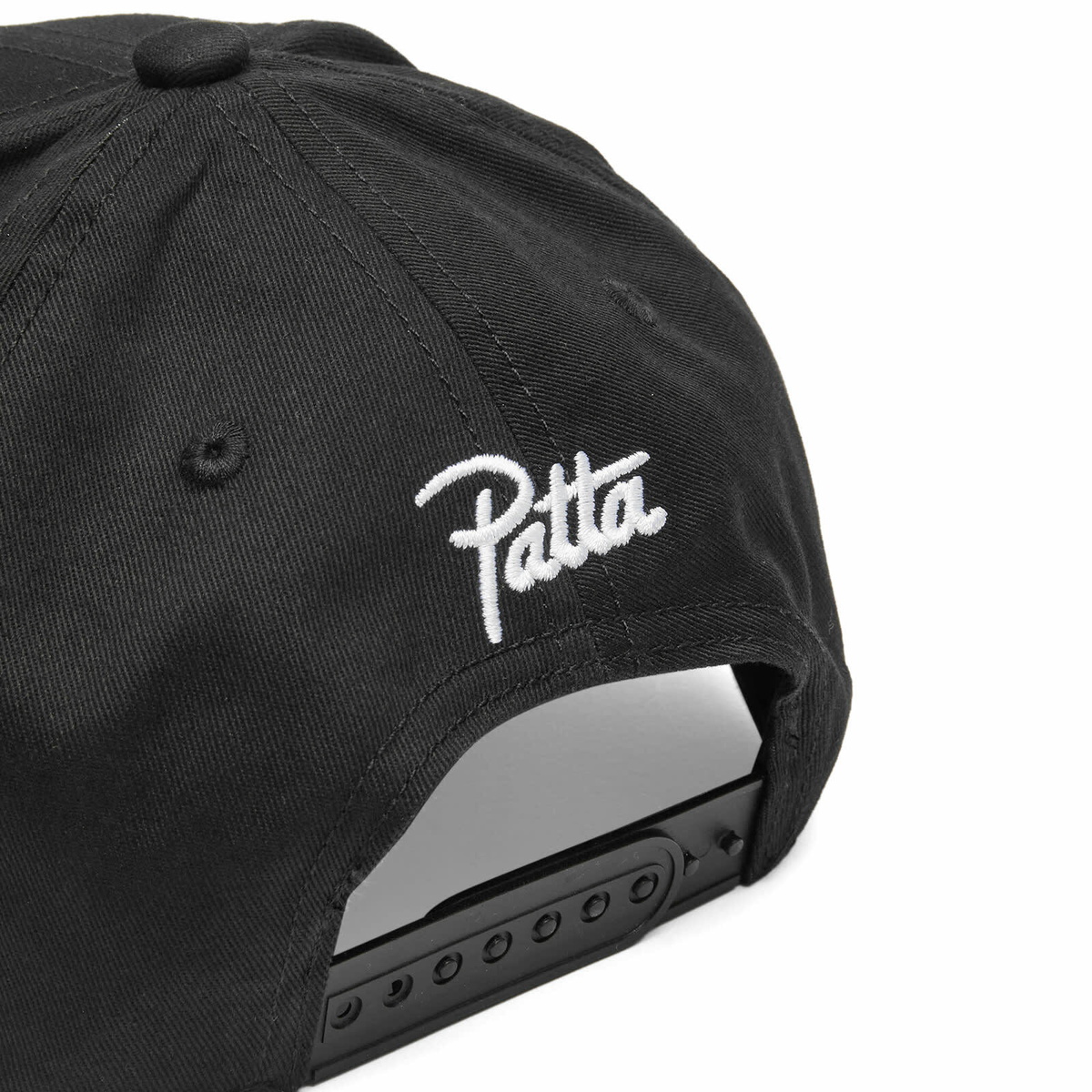 Patta Men's Arc Logo Snapback Cap in Black 