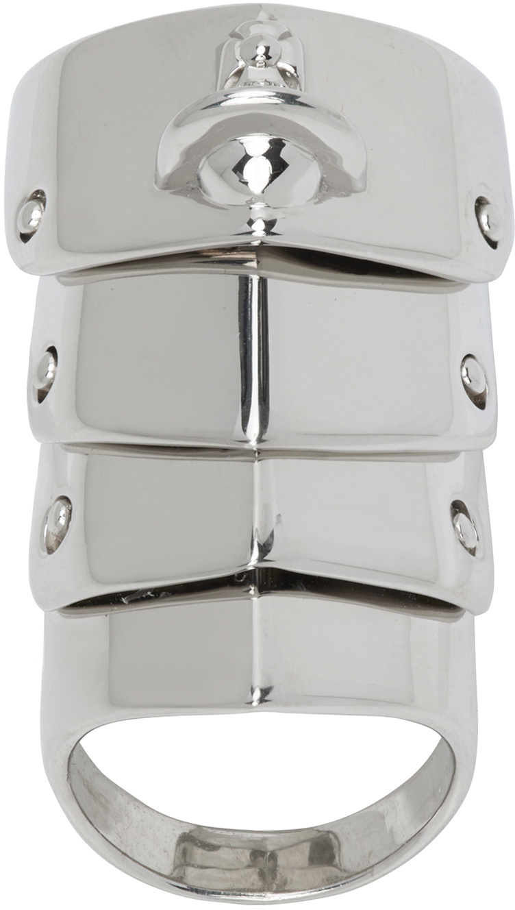 VIVIENNE WESTWOOD Armour Silver Ring - Mens from PILOT UK