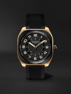 Hermès Timepieces - H08 Automatic 39mm DLC-Coated Titanium, Rose Gold and Rubber Watch, Ref. No. 060124WW00