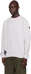 Moncler Gray Crewneck Sweater