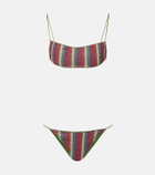 Oséree Lumière striped bikini
