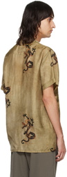 UMA WANG Tan Terry Shirt