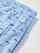 Loro Piana - Mid-Length Printed Swim Shorts - Blue