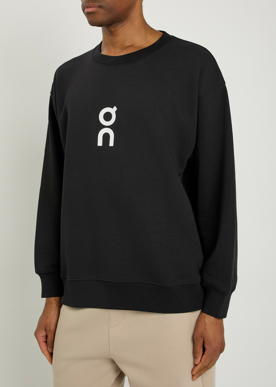 ON Club Logo Cotton-blend Sweatshirt Black