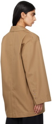 Cordera Tan Oversized Blazer