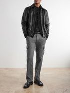 Mr P. - Straight-Leg Wool-Flannel Cargo Trousers - Gray