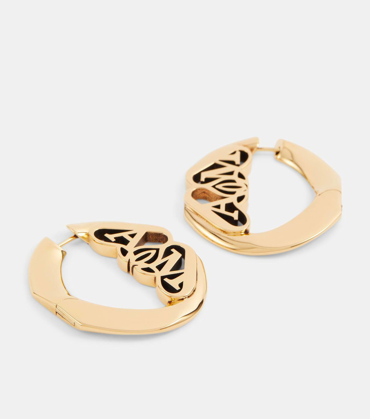 Alexander McQueen Seal logo hoop earrings Alexander McQueen
