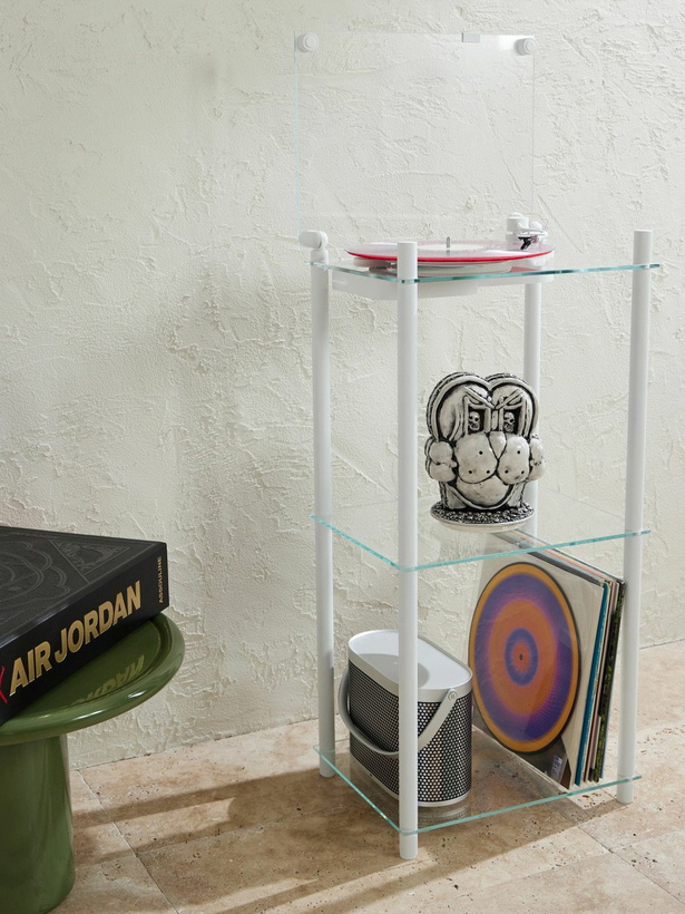 Photo: TRANSPARENT SPEAKER - Transparent Turntable with Aluminum and Glass Stand