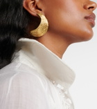 Ysso Broken Shell 24kt gold-plated earrings