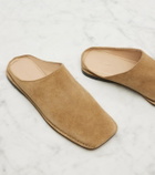 The Row Piper suede slides