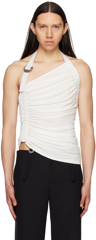 Photo: Dion Lee White Gathered Tank Top