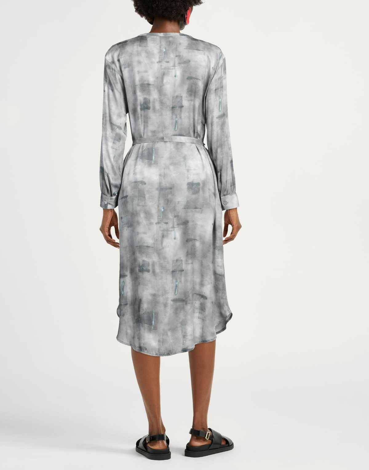 Peserico Womens Midi dress in Grey