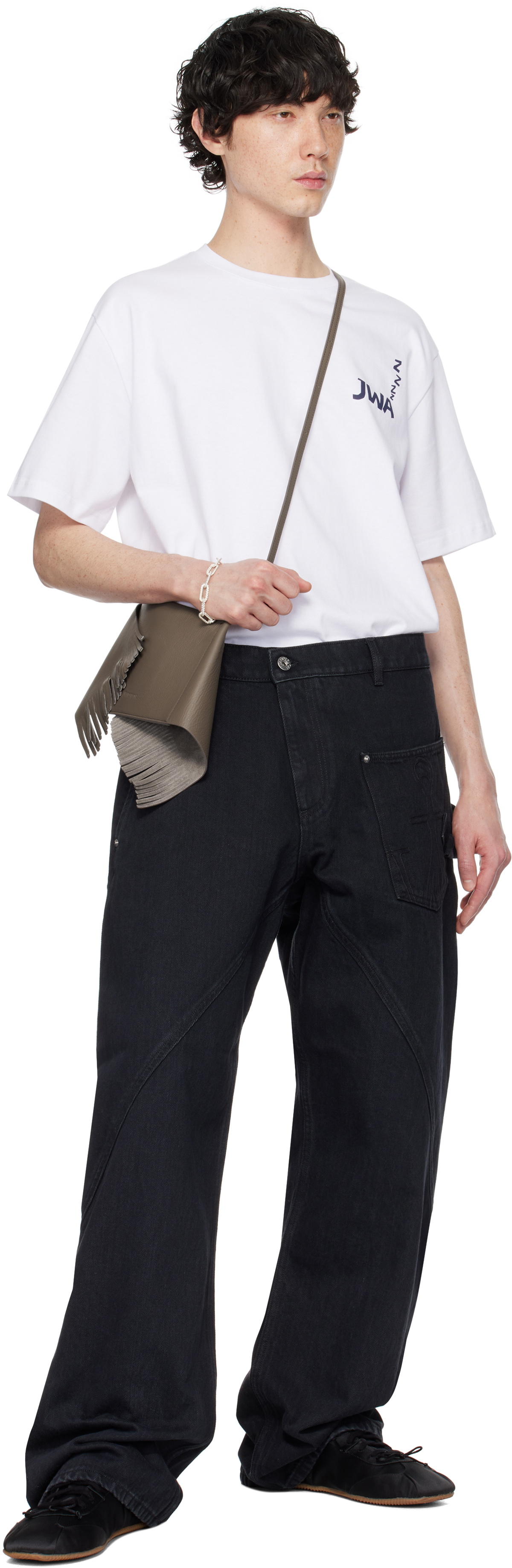 JW Anderson Taupe Mini Scarf Bag