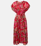 Velvet Leilani printed cotton midi dress
