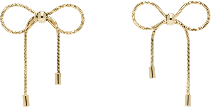 Photo: Marland Backus Gold Bow Earrings