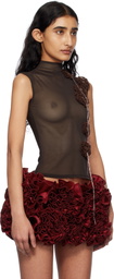 Fancì Club Brown Amber Tank Top