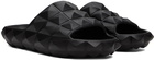 Valentino Garavani Black Roman Stud Turtle Slides