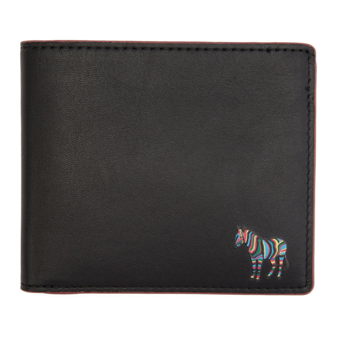 Photo: PS by Paul Smith Black and Purple Zebra Bifold Wallet