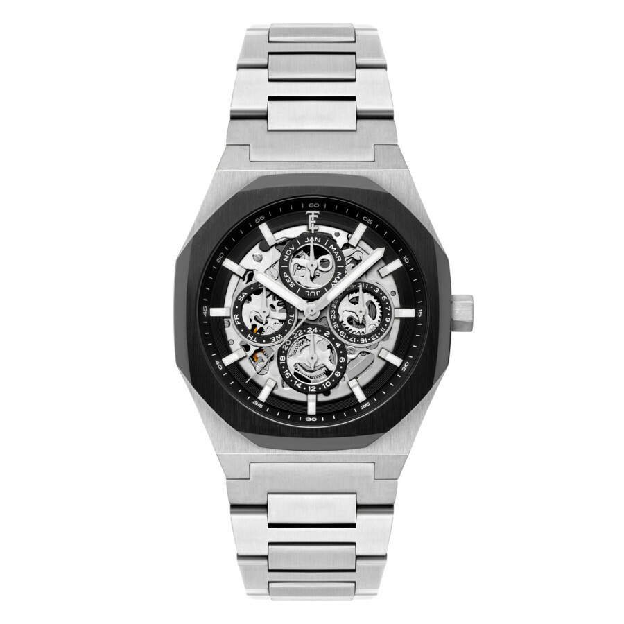 Thomas Earnshaw Drake Triple Calendar Black Dial Mens Watch ES-8308-44