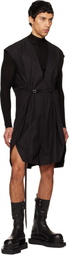 Rick Owens Black Temple SL Short Jumpsuit