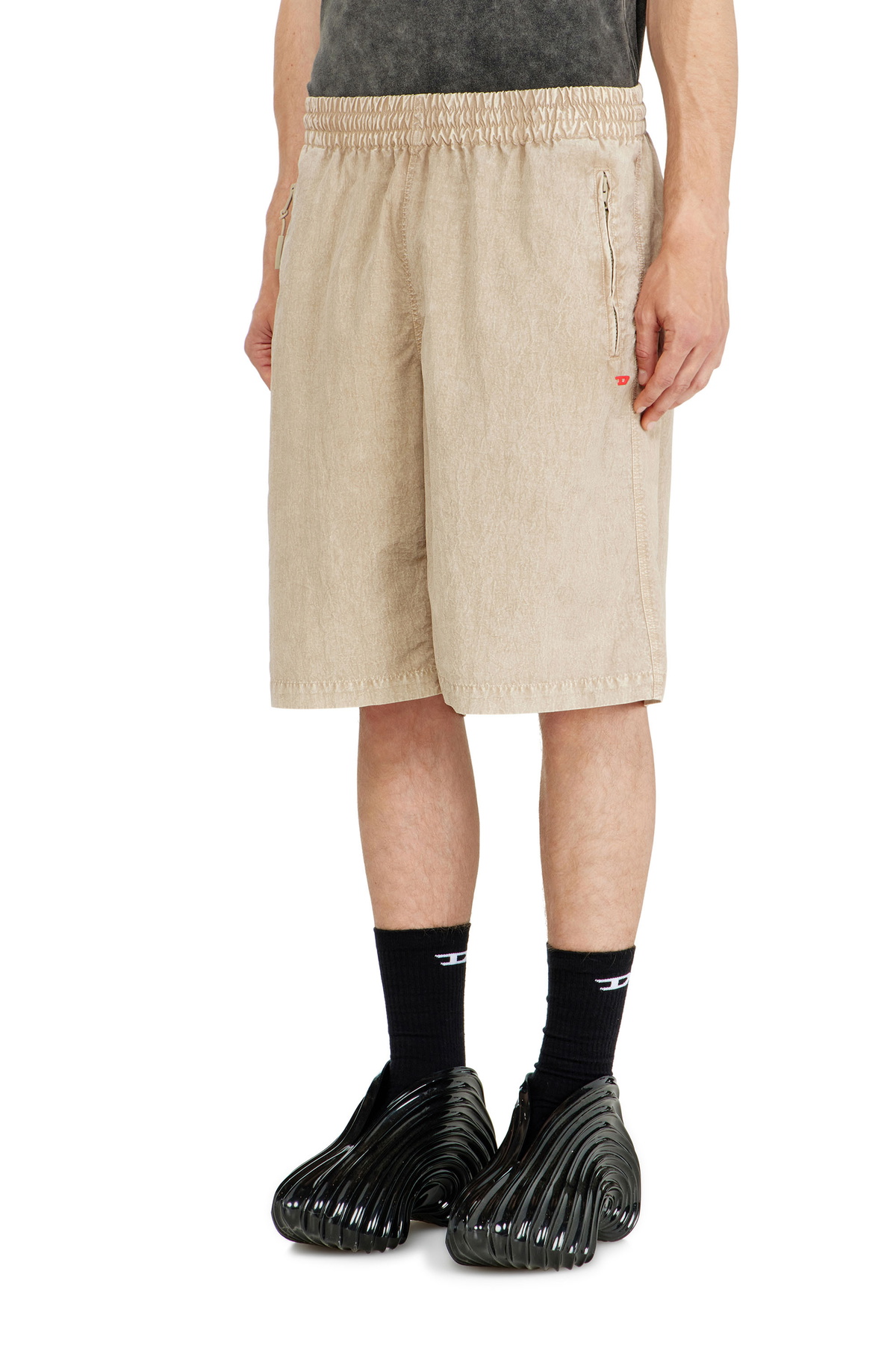 Diesel Treated nylon shorts - Shorts - Man -