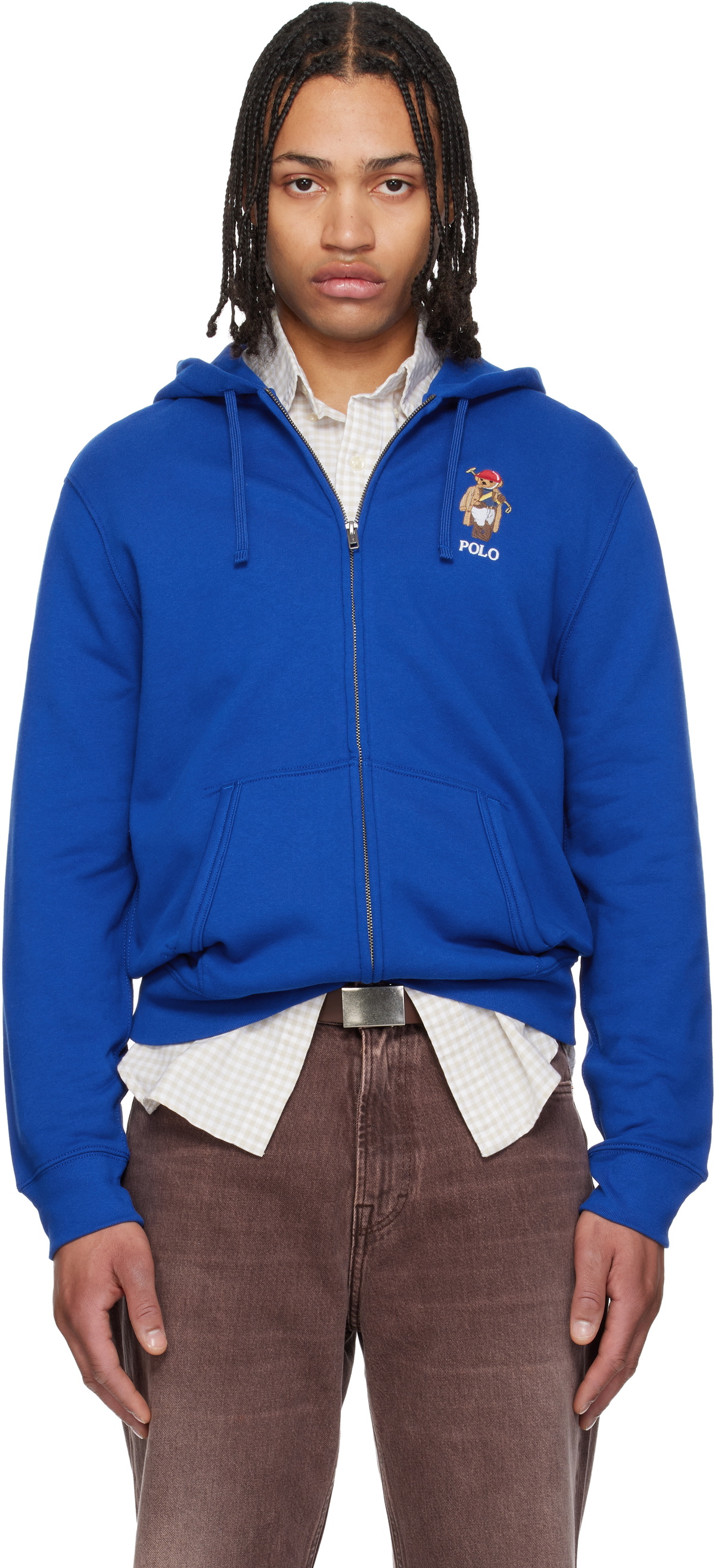 Polo Ralph Lauren Men's Spa Terry Zip Hoody in Newport Navy Polo