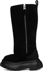 R13 Black Tall Chunky Shearling Boots
