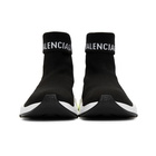 Balenciaga Black Logo Speed Sneakers