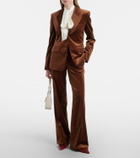 Dorothee Schumacher Elegance Softness velvet wide-leg pants