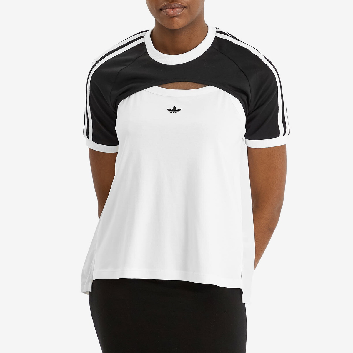 Adidas Women's Originals R3CD Cali T-Shirt in Black/White adidas