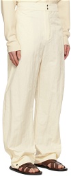 Birrot SSENSE Exclusive Off-White Giwa Trousers