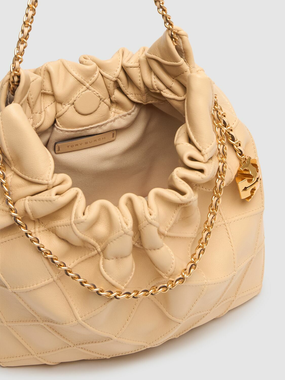 TORY BURCH Mini Fleming Hobo Leather Shoulder Bag Tory Burch