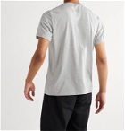 Folk - Voile-Appliquéd Cotton-Jersey T-shirt - Gray